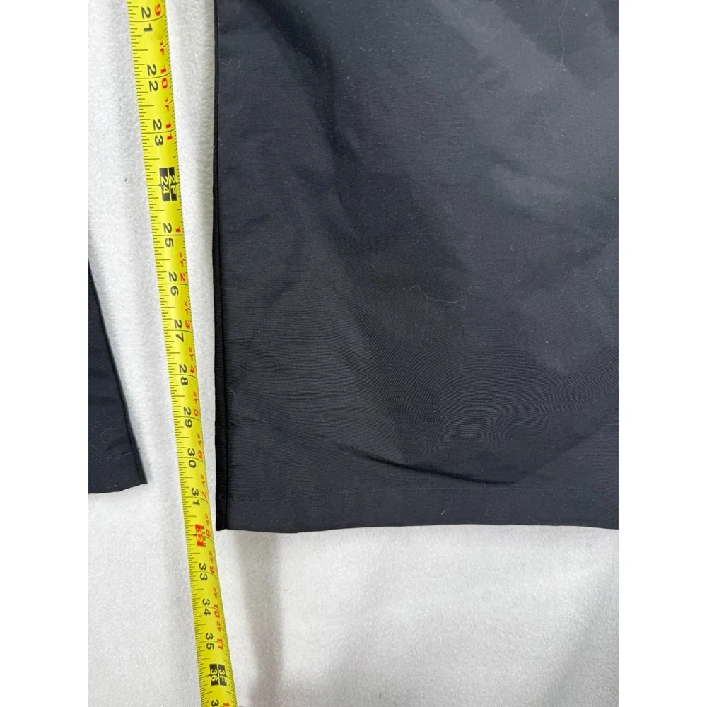 Lands' End Men's XL Tall Rain Pants Waterproof Nylon Black Zip‎ Pockets